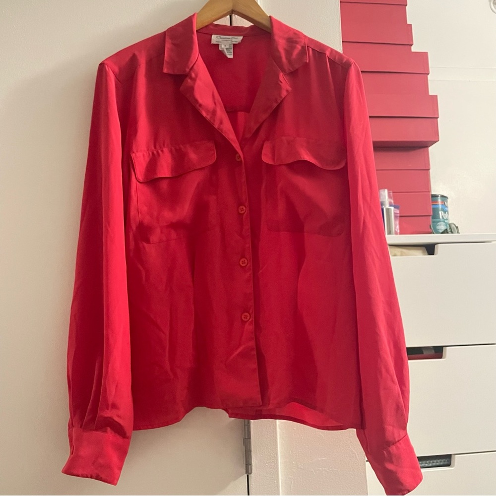 Dior Vintage Christian Dior Chemise Top
